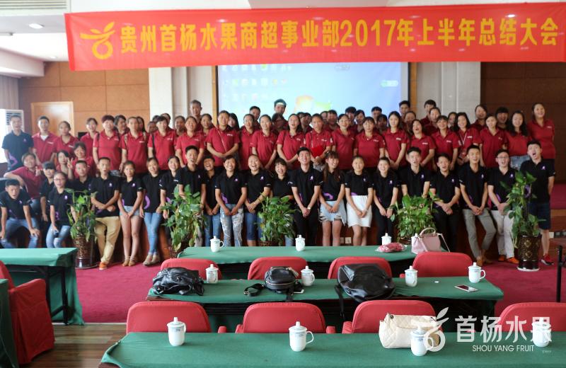 Guizhou Shouyang Fruit Supermarket department, Summary Meeting for the First Half of 2017